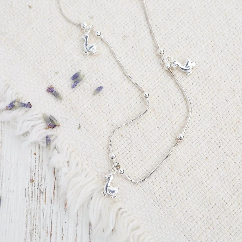 Sterling Silver Little Duck Necklace