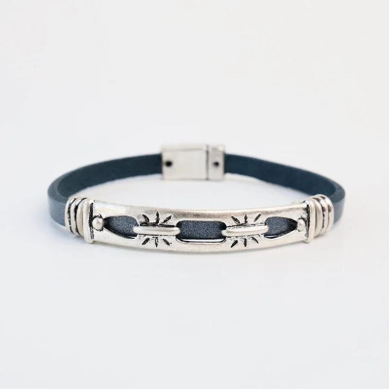 Antique Silver Navy Bracelet