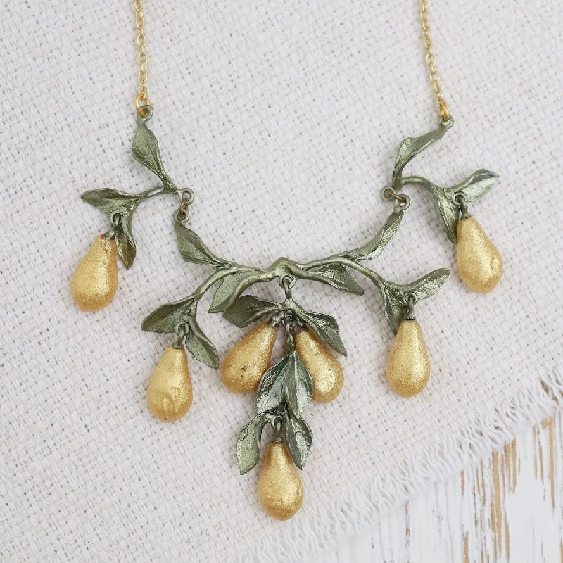 Golden Pear Necklace