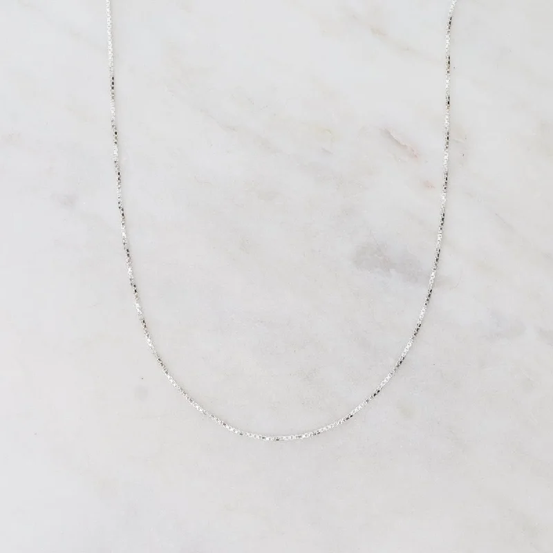 Sterling Silver Box Chain 18"