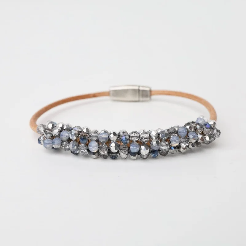 Blue & Silver Crystals Bracelet