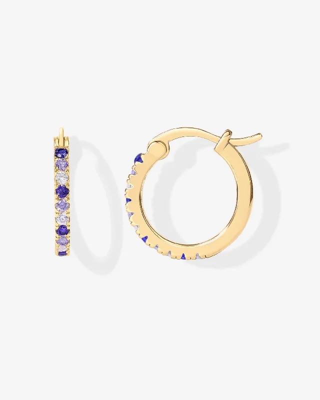 Colored Zia Hoop Earrings