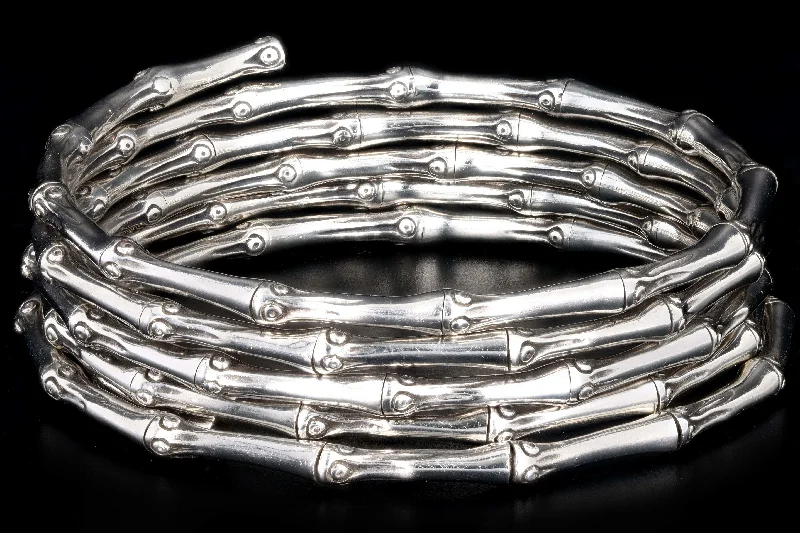 Modern John Hardy Sterling Silver Bamboo Coil Bracelet