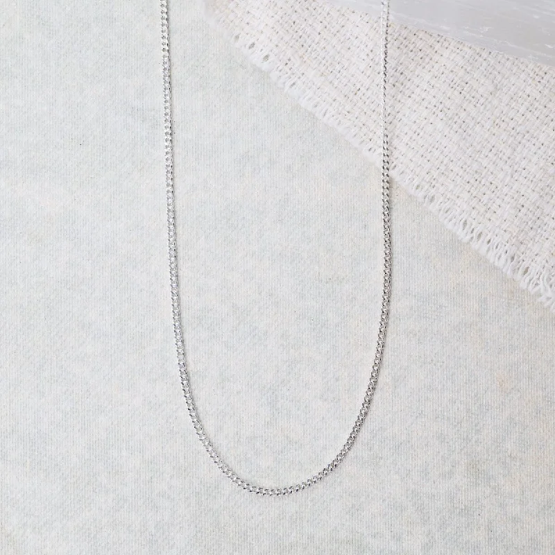 Sterling Silver Curb Chain 20"