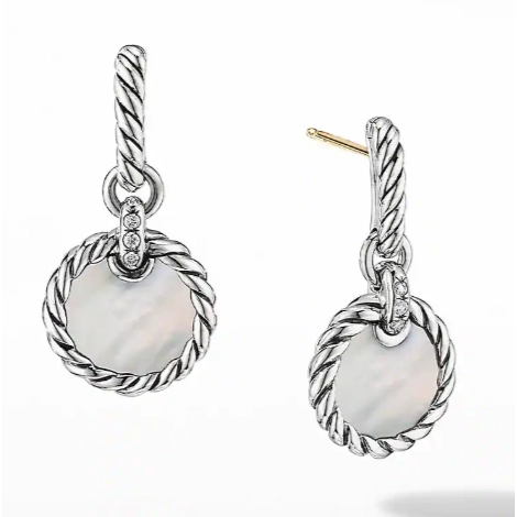 David Yurman 10mm Elements Drop Earrings