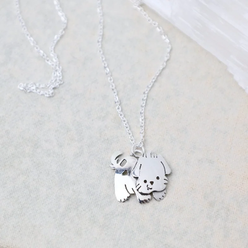 Sterling Silver Dog Necklace