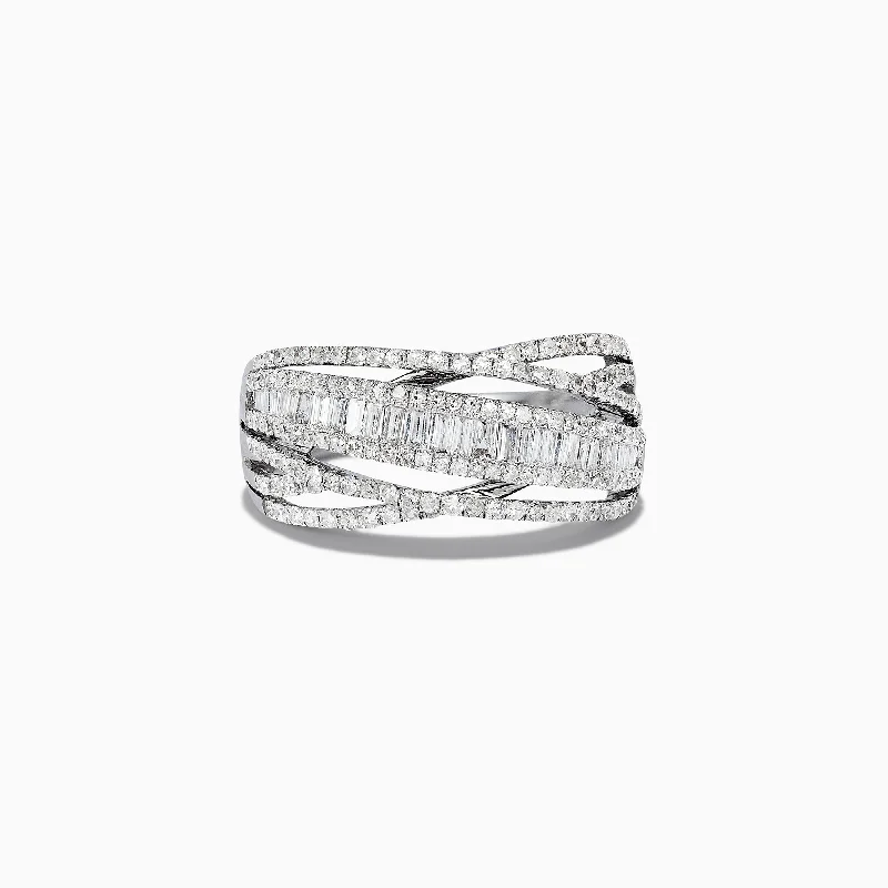 Classique 14K White Gold Diamond Ring, 0.98 TCW