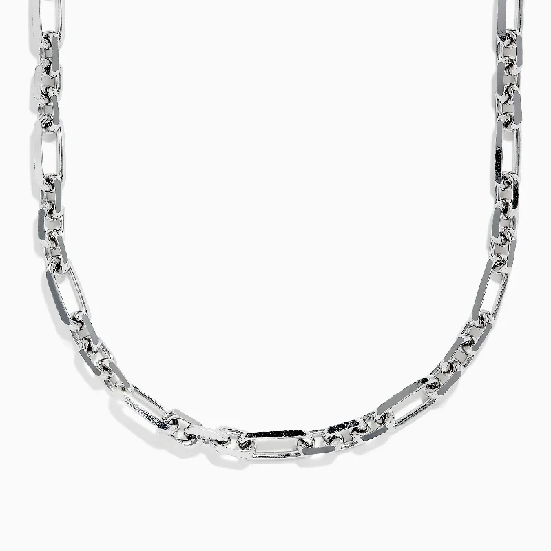 Men's Sterling Silver Linked Chain Necklace