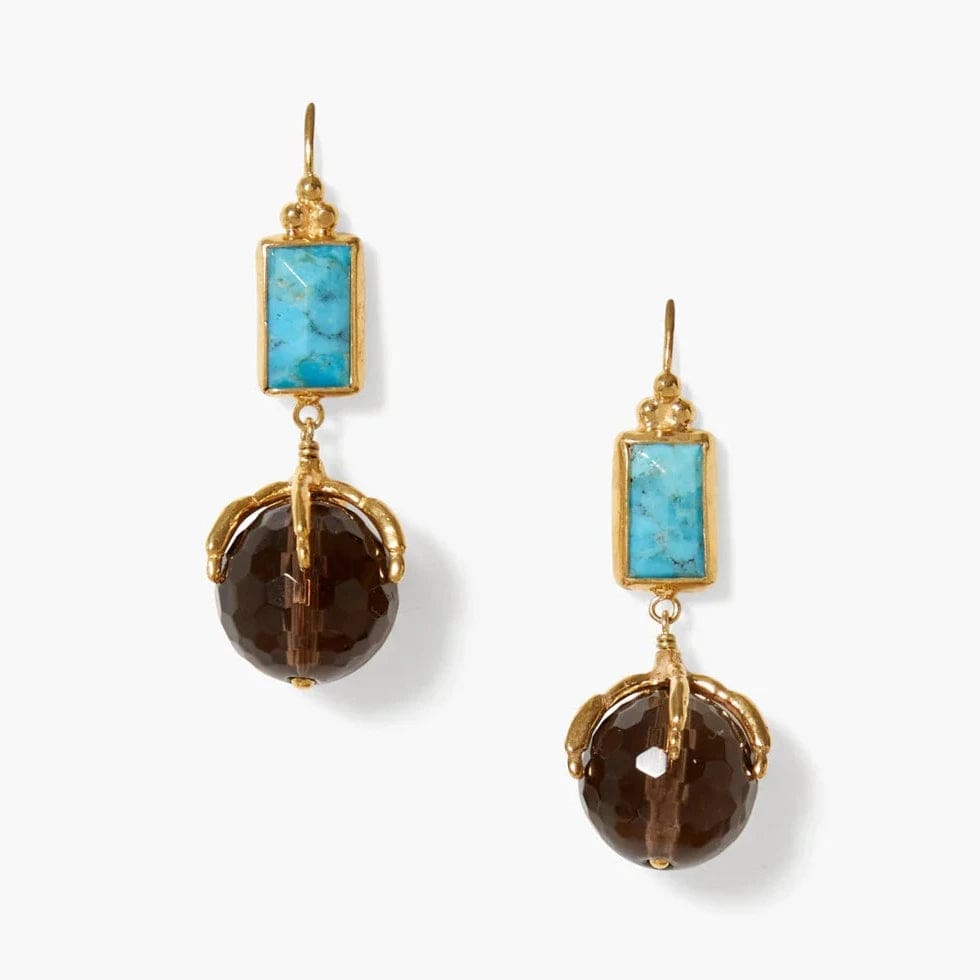 Lark Drop Earrings Turquoise Mix