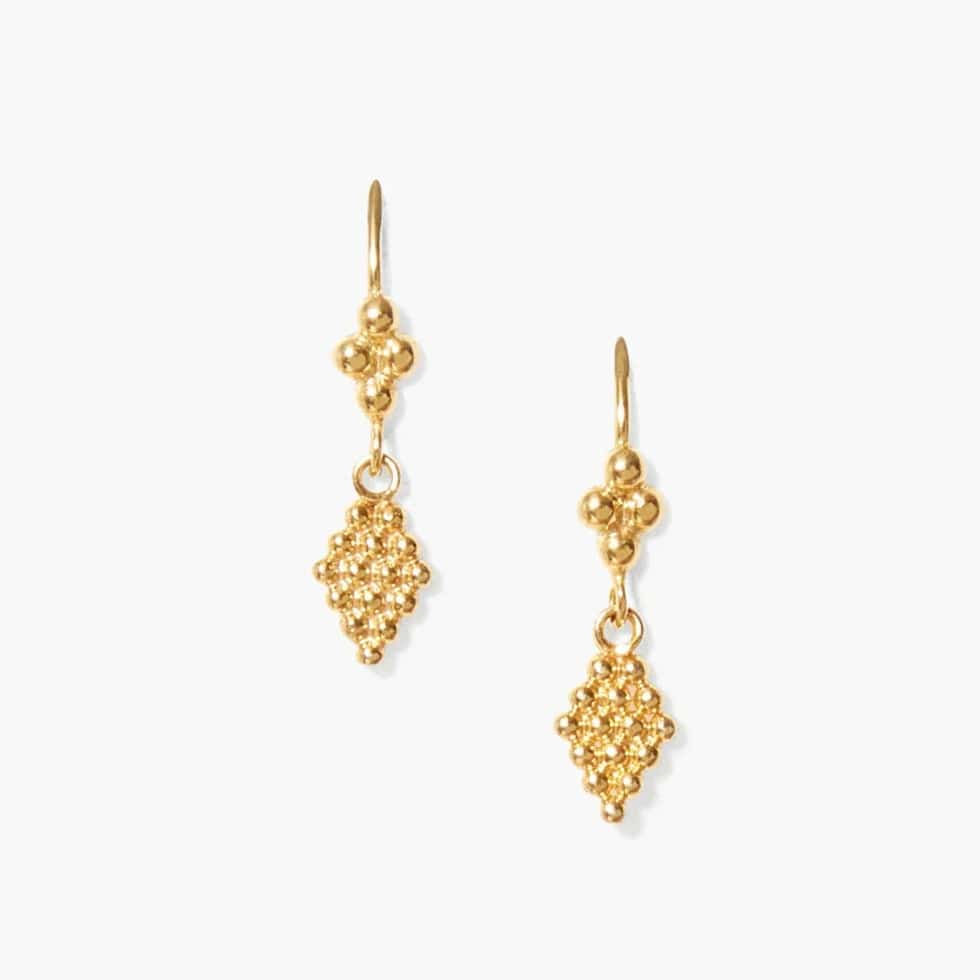 Bijou Drop Earrings Yellow Gold