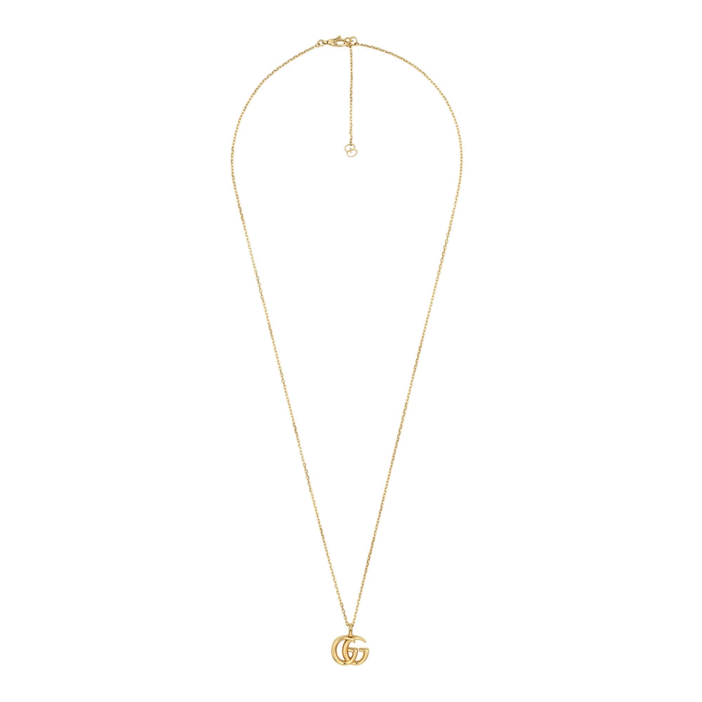 Gucci 18K Yellow Gold Double GG Running Necklace, 24-26 inch