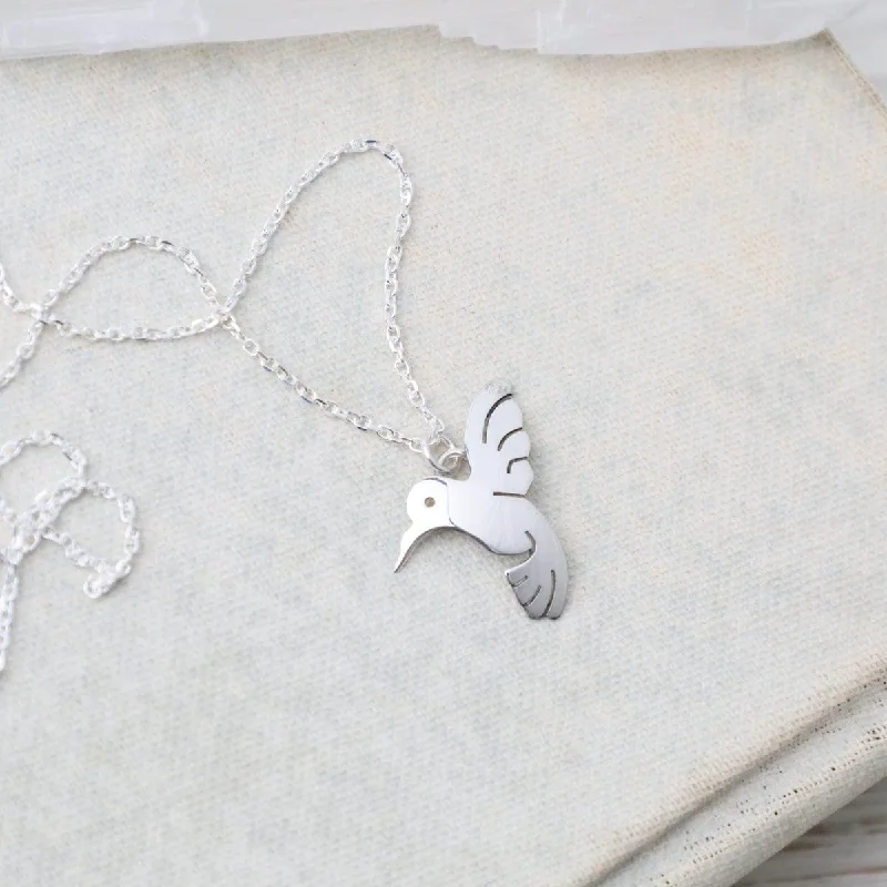 Sterling Silver Hummingbird Necklace