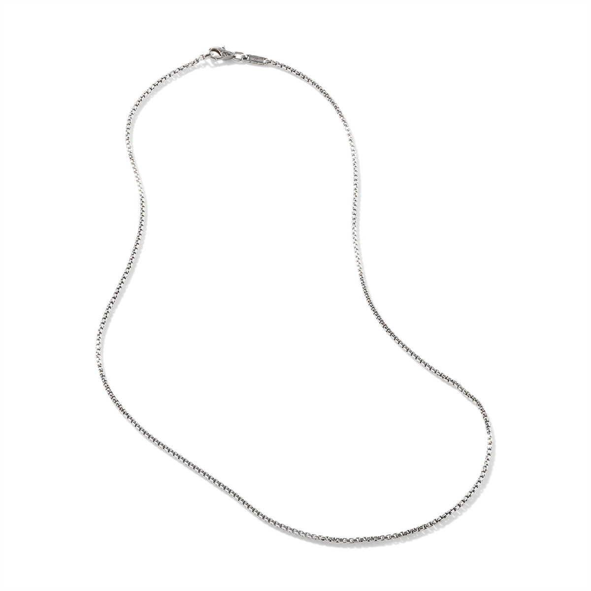 John Hardy Classic Chain Silver 2mm Box Chain Necklace