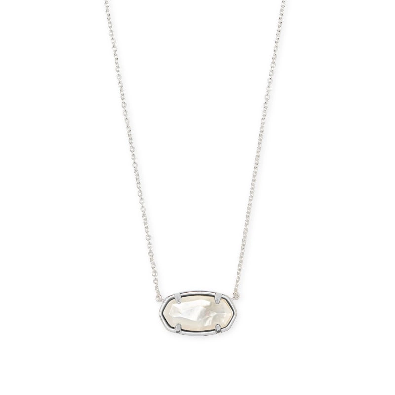 Kendra Scott Elisa Necklace in Sterling Silver with MOP