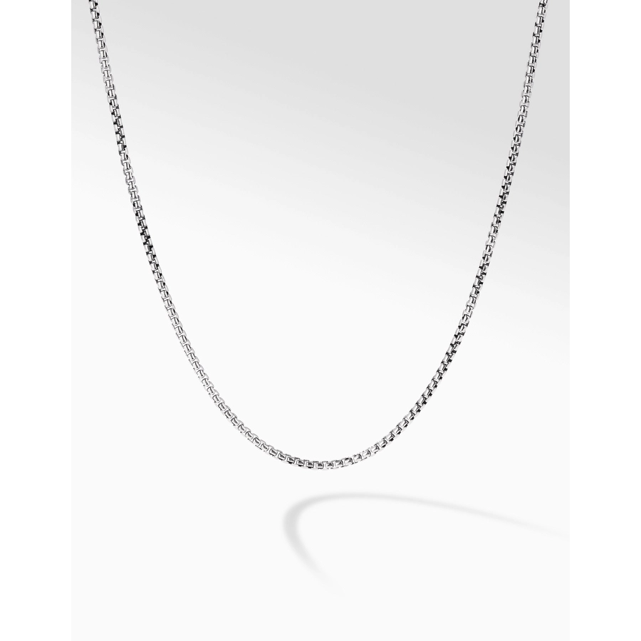 Konstantino Alchemy Collection Sterling Silver 2.6mm Box Chain Necklace