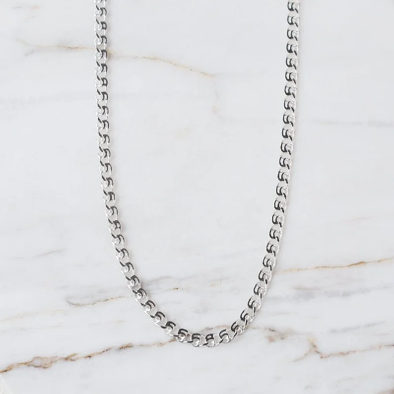 16" Sterling Silver Love Link Chain