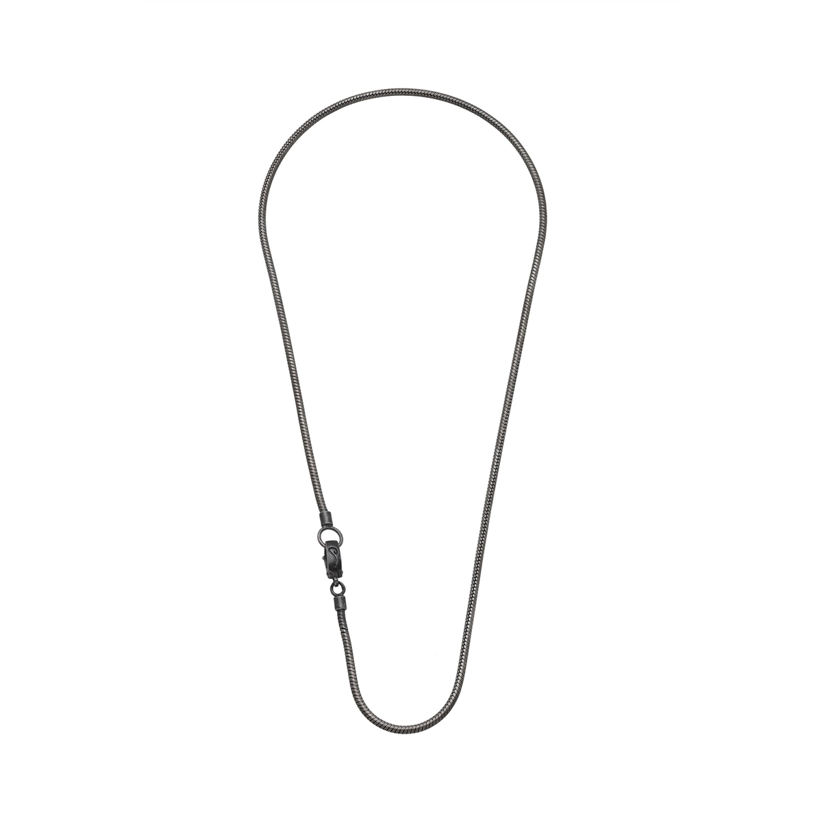 Marco Dal Maso Classy Oxidized Silver Necklace