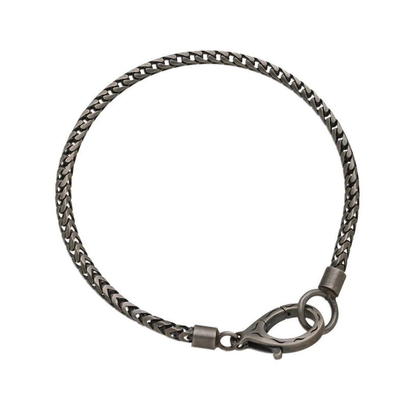 Marco Dal Maso Oxidized Sterling Silver Ulysses Mesh Bracelet