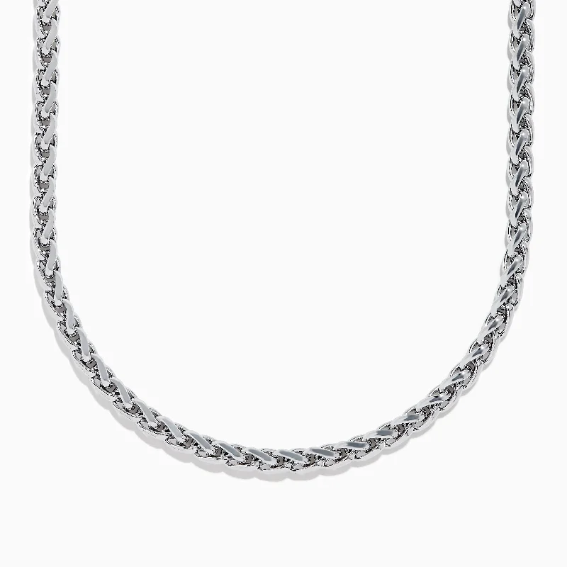 Men's 925 Sterling Silver 22" Chain Necklace