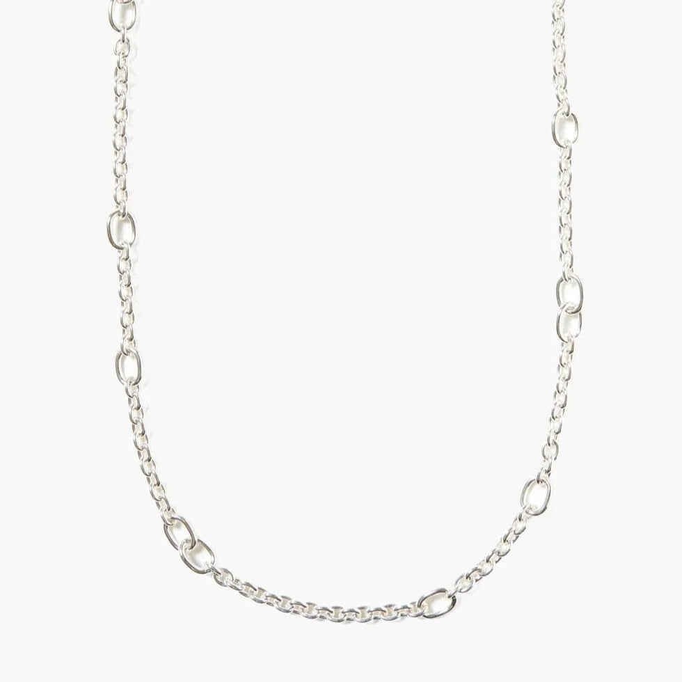 Frances Long Necklace Silver