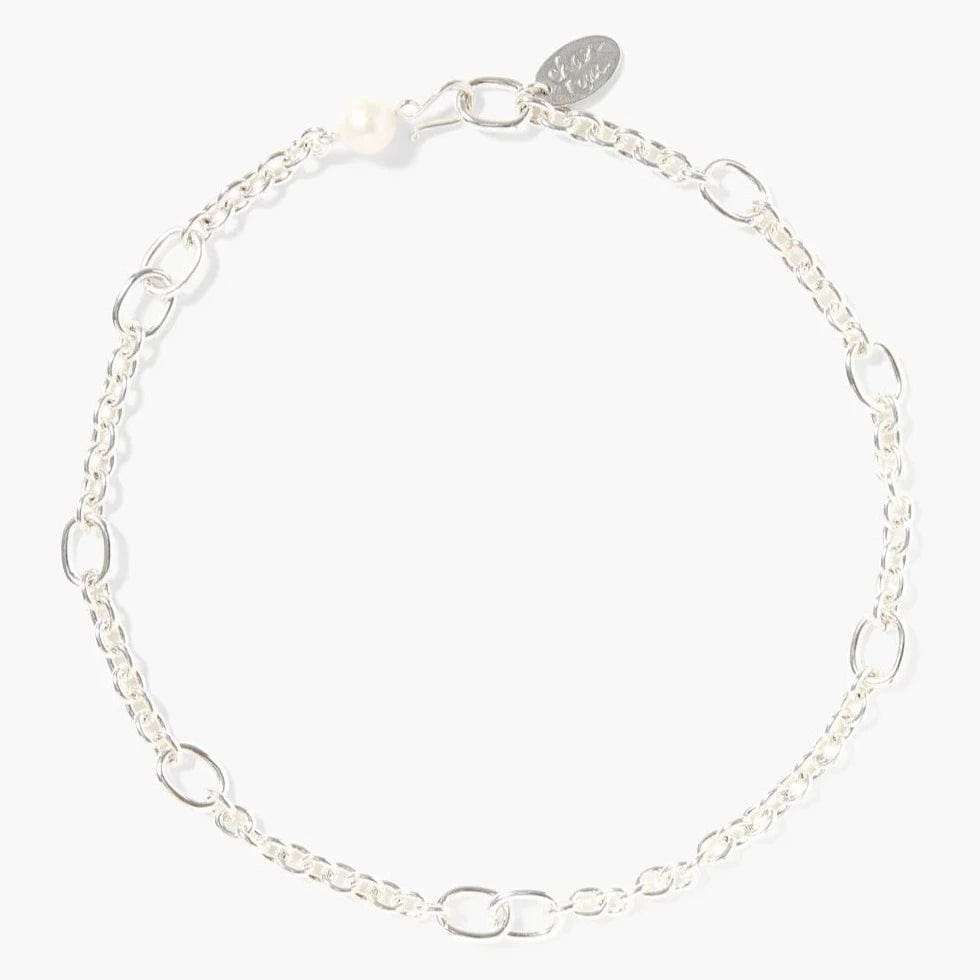 Frances Short Necklace Silver