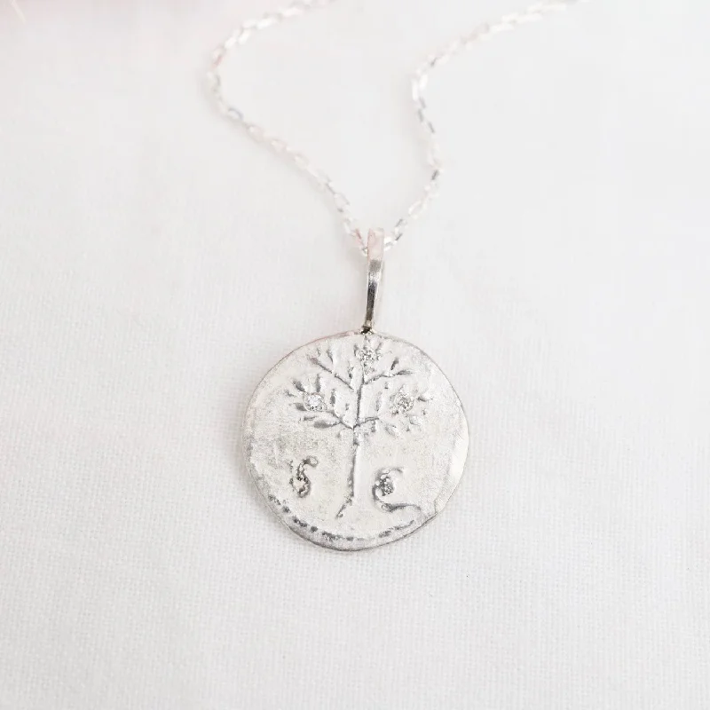 The Olive Tree - Peace Artifact Necklace Sterling Silver