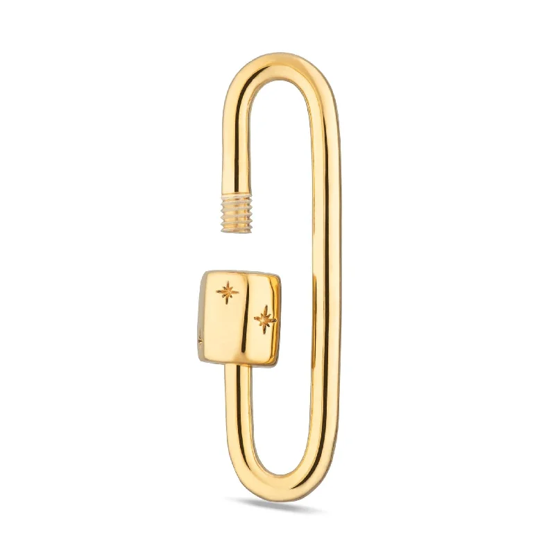 Long Link Carabiner Charm Lock