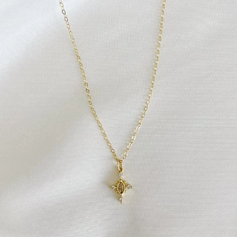 Starlight CZ Necklace Gold Filled