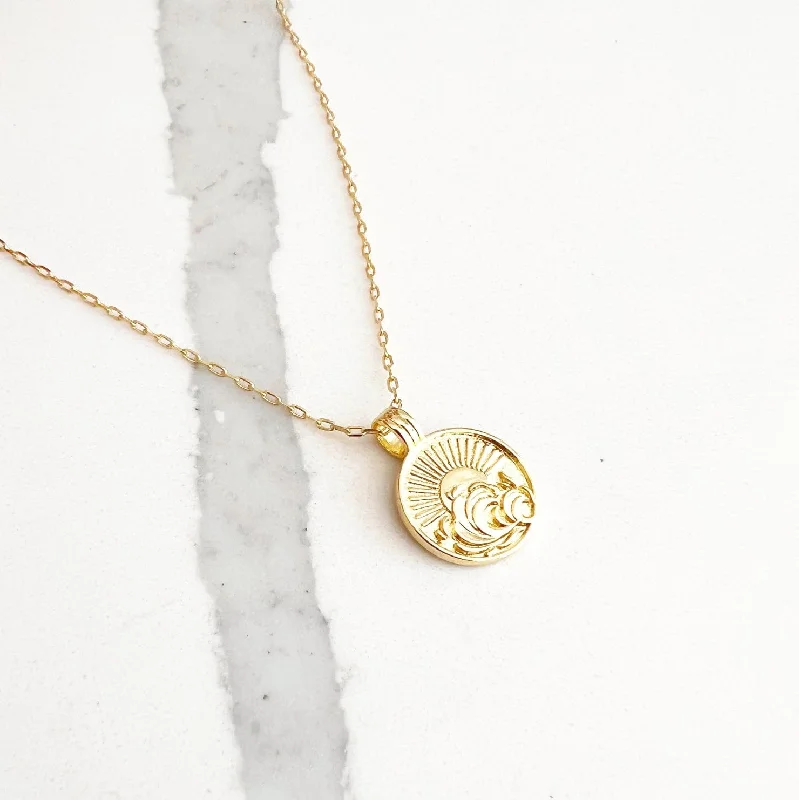 Endless Summer Beach Necklace Gold Filled