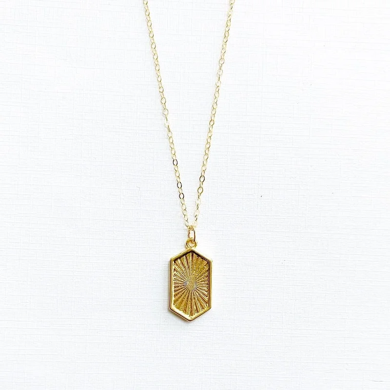 Sun Soul Necklace Gold Filled