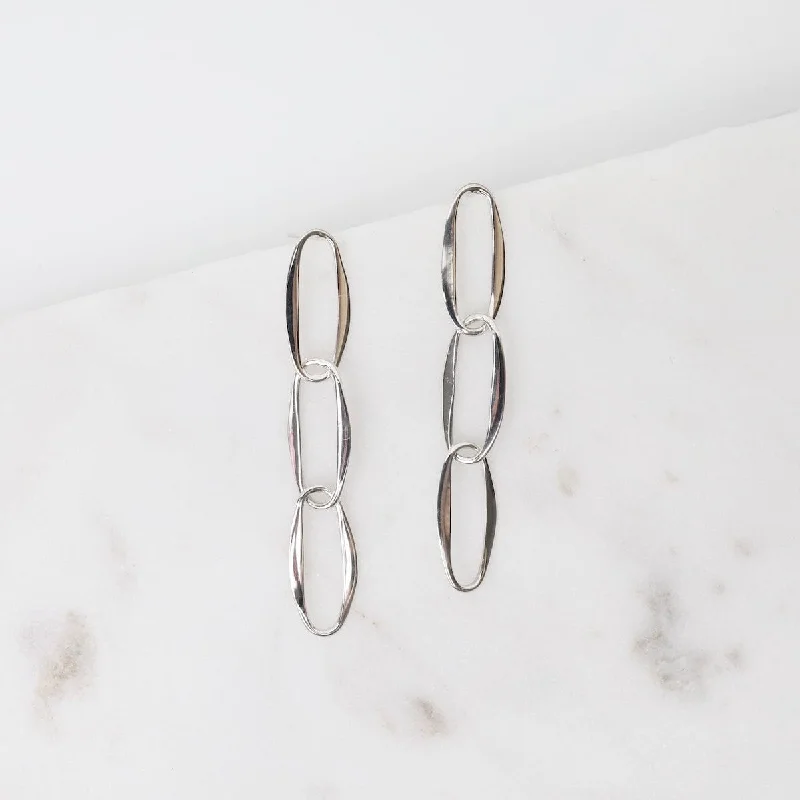 Paperclip Link Earrings