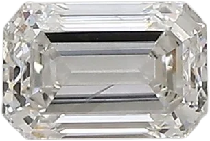 0.52 Carat F si1 Emerald Lab Diamond