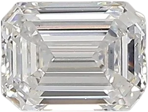 0.57 Carat D vs1 Emerald Lab Diamond