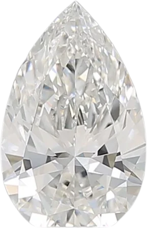 0.88 Carat F VVS2 Pear Lab Diamond