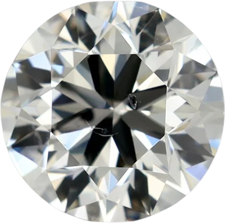 0.9 Carat L SI1 Round Natural Diamond