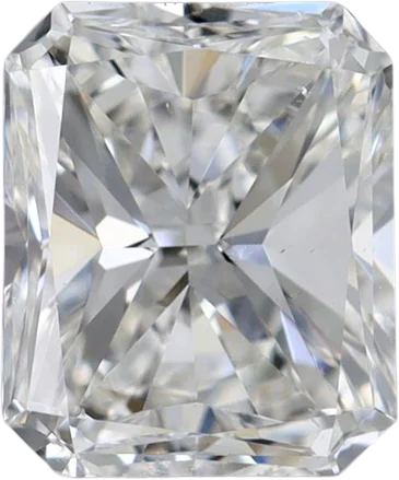 1 Carat F SI1 Radiant Natural Diamond