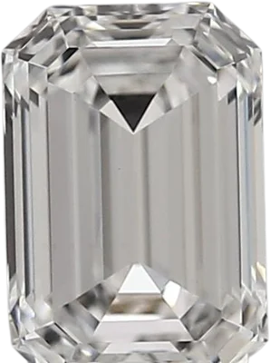 1.23 Carat D vvs2 Emerald Lab Diamond