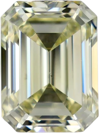 1.51 Carat W-X SI1 Emerald Natural Diamond