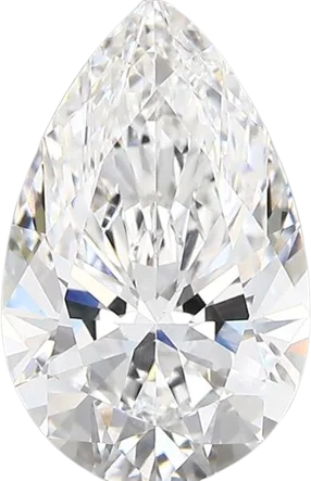 2.45 Carat E vvs2 Pear Lab Diamond