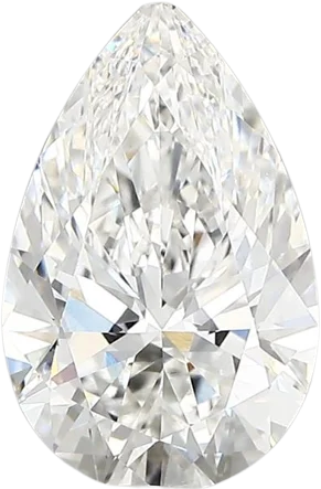 2.45 Carat E vvs2 Pear Lab Diamond