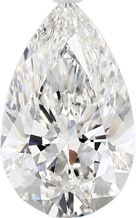 2.62 Carat F vs1 Pear Lab Diamond