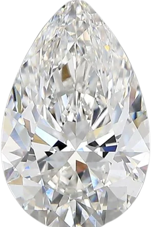 2.68 Carat E vs1 Pear Lab Diamond