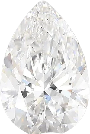 2.79 Carat E si1 Pear Lab Diamond