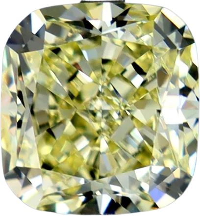 3.68 Carat FY VVS2 Elongated Cushion Natural Diamond