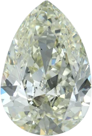 5.01 Carat N SI1 Pear Natural Diamond