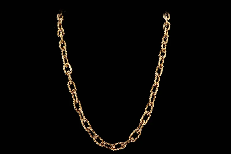 Vintage Tiffany & Company 14k Yellow Gold Link Necklace