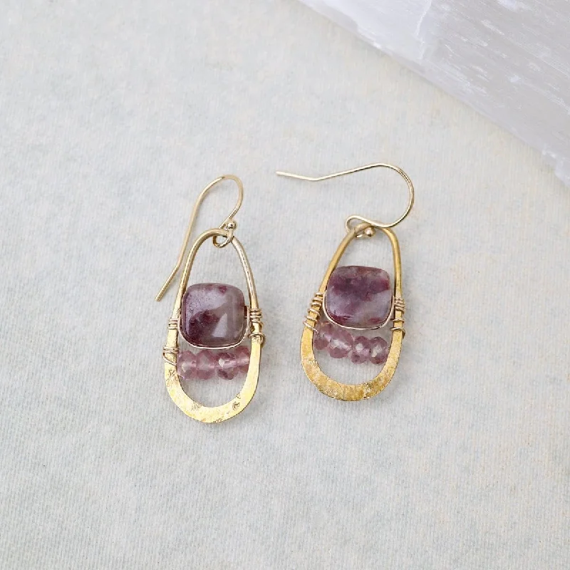 Ruby Drop Earrings