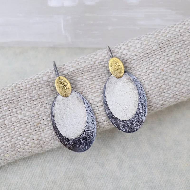 Oval Drop Earrings