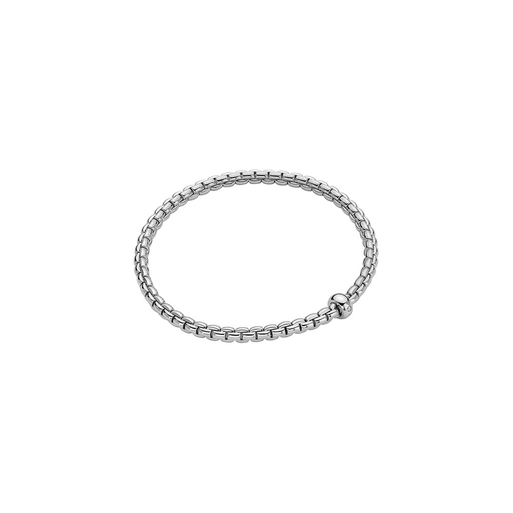 Fope 18K White Gold Eka Collection Diamond Bracelet, Small Size