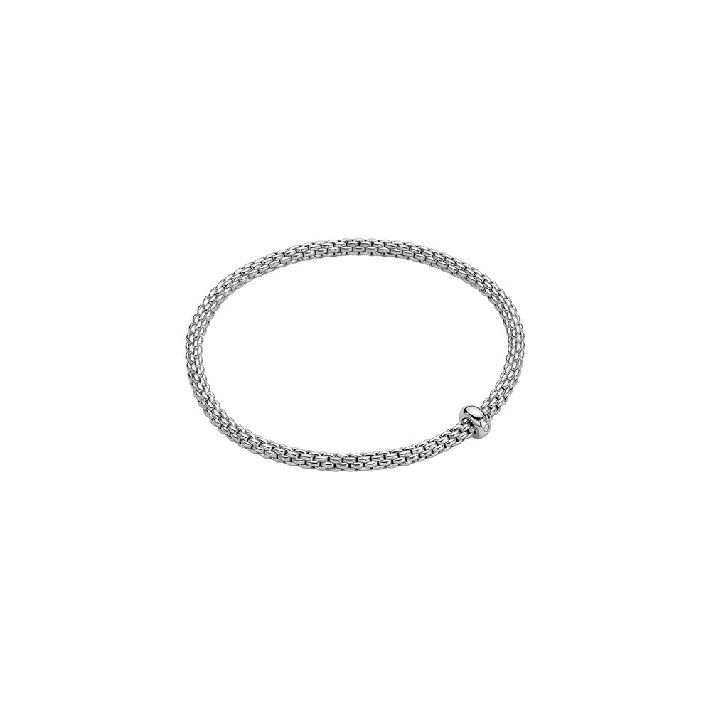 Fope 18K White Gold Prima Collection Diamond Bracelet, X-Small Size